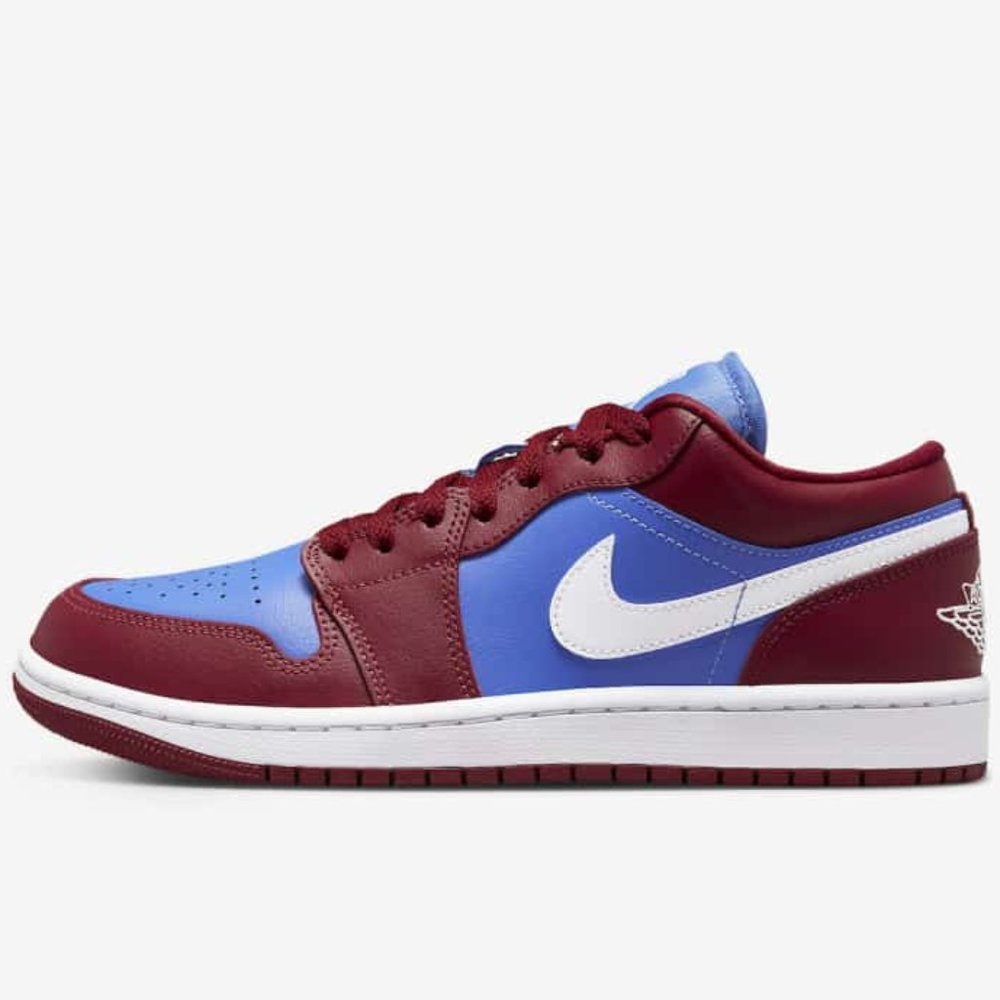 6W Nike Air Jordan 1 Low Pomegrante Deep Red Blue Womens Size 6  NWT